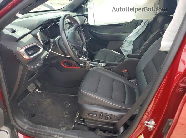 KL79MTSL9MB141841 2021 CHEVROLET TRAILBLAZER Red წინა სალონის ხედი