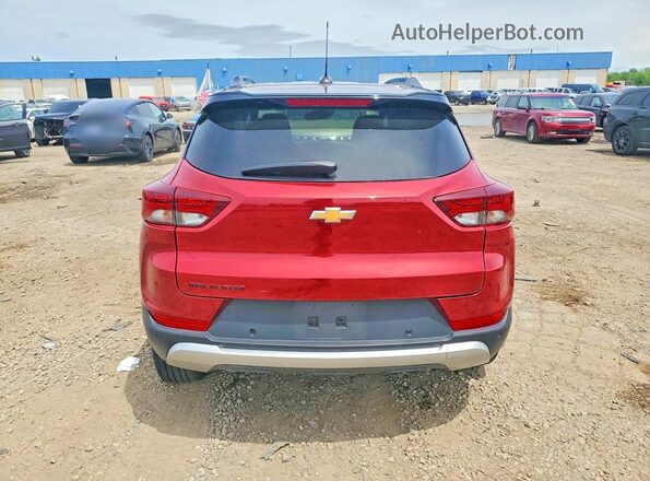 KL79MTSL9MB141841 2021 CHEVROLET TRAILBLAZER Red უკანა ხედი