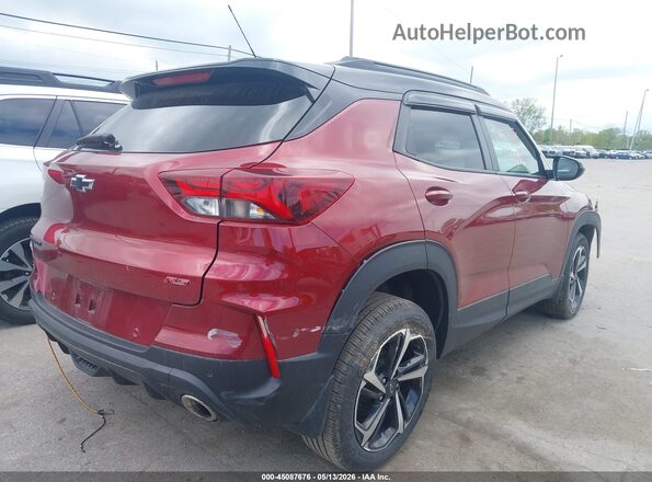 KL79MTSLXNB007907 2022 CHEVROLET TRAILBLAZER Red Rear right