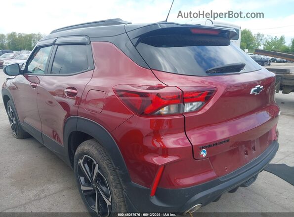 KL79MTSLXNB007907 2022 CHEVROLET TRAILBLAZER Red Rear left