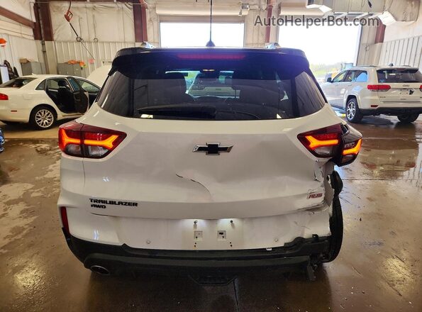 KL79MUSL0NB098000 2022 CHEVROLET TRAILBLAZER White Vista trasera