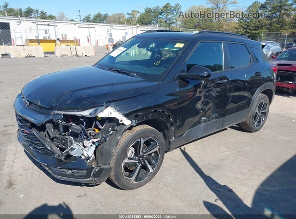KL79MUSL3NB043668 2022 CHEVROLET TRAILBLAZER Черный Передняя левая четверть
