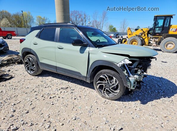 KL79MUSL3RB122974 2024 CHEVROLET TRAILBLAZER Green Delantero derecho