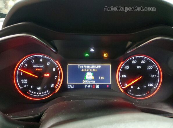 KL79MUSL4MB124953 2021 CHEVROLET TRAILBLAZER Blue Սարքավորումների վահանակի տեսք