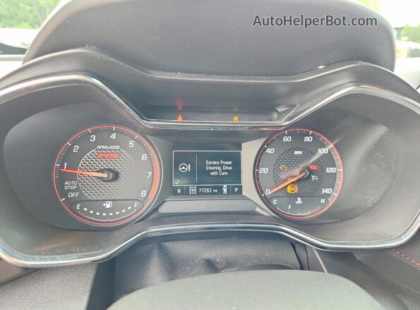 KL79MUSL5MB075018 2021 CHEVROLET TRAILBLAZER Красный Вид щитка приборов