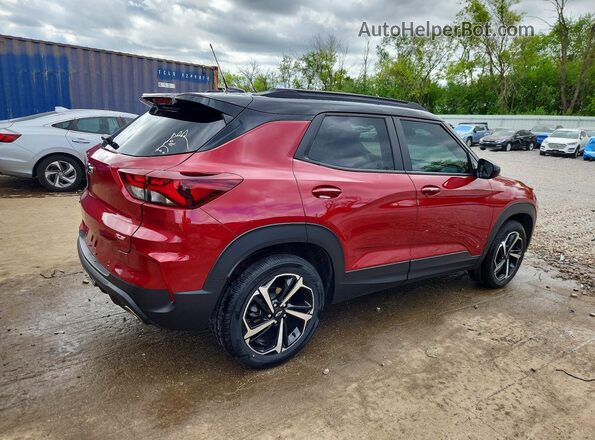 KL79MUSL5MB075018 2021 CHEVROLET TRAILBLAZER Красный Задняя правая четверть