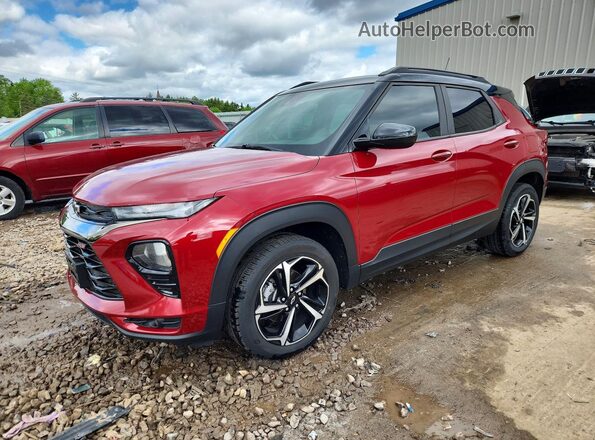 KL79MUSL5MB075018 2021 CHEVROLET TRAILBLAZER Красный Передняя левая четверть