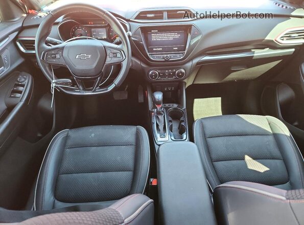 KL79MUSL5MB144161 2021 CHEVROLET TRAILBLAZER Red წინა პანელის ხედი