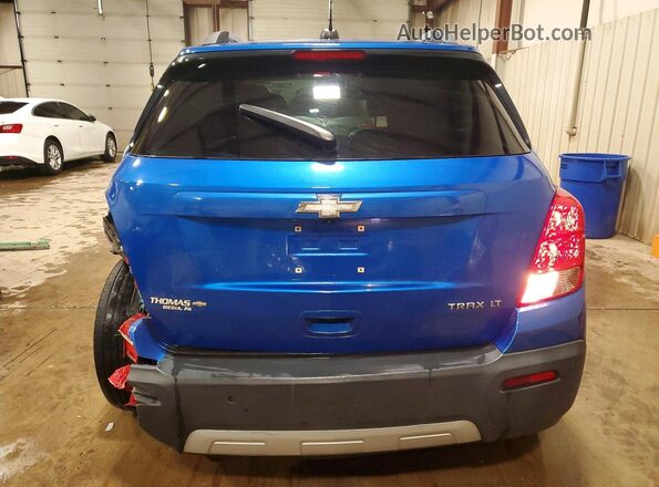 KL7CJLSB0GB757194 2016 CHEVROLET TRAX Синий Вид сзади
