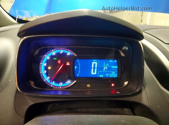 KL7CJLSB0GB757194 2016 CHEVROLET TRAX Синий Вид щитка приборов