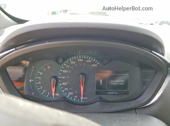 KL7CJLSB1JB580677 2018 CHEVROLET TRAX Белый Вид щитка приборов