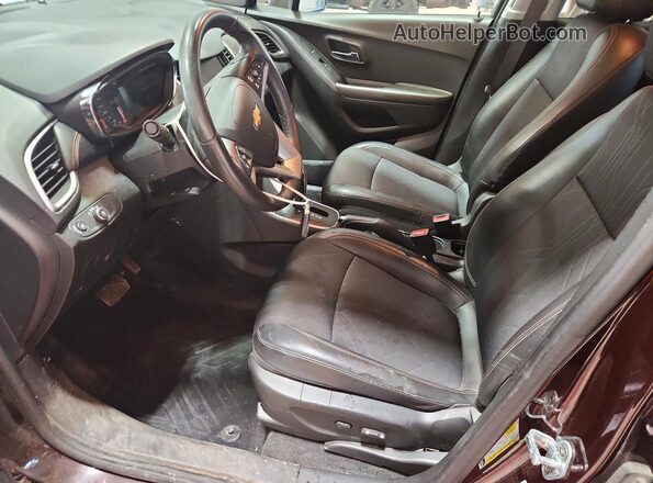KL7CJLSB2MB311348 2021 CHEVROLET TRAX Black Widok wnętrza z przodu