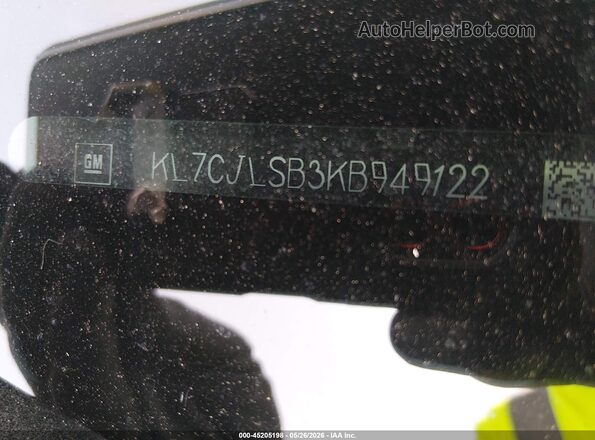 KL7CJLSB3KB949122 2019 CHEVROLET TRAX Black Widok komory silnika