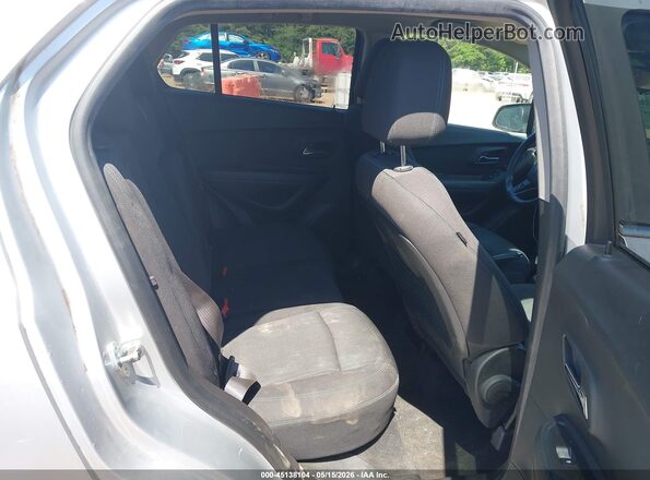 KL7CJLSB6GB673218 2016 CHEVROLET TRAX Silver Vista de la etiqueta del VIN