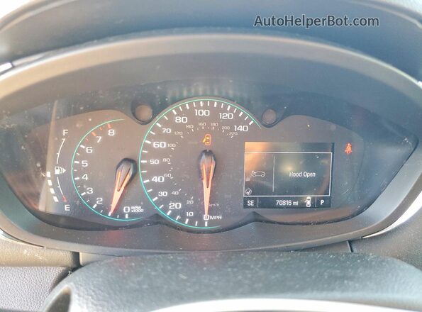 KL7CJNSB1JB721095 2018 CHEVROLET TRAX Белый Вид щитка приборов