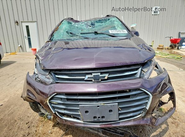 KL7CJPSB0LB336531 2020 CHEVROLET TRAX Burgundy Widok z przodu