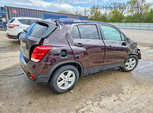 KL7CJPSB0LB336531 2020 CHEVROLET TRAX Burgundy Tył prawy