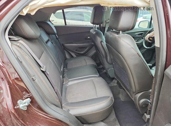 KL7CJPSB0LB336531 2020 CHEVROLET TRAX Burgundy Widok wnętrza z tyłu