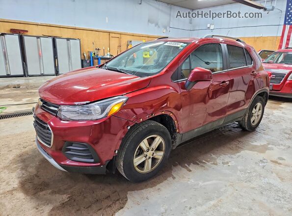 KL7CJPSB3MB337190 2021 CHEVROLET TRAX Бордовый Передняя левая четверть