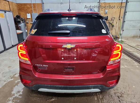 KL7CJPSB3MB337190 2021 CHEVROLET TRAX Бордовый Вид сзади