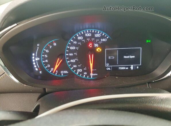 KL7CJPSB8JB614525 2018 CHEVROLET TRAX Белый Вид щитка приборов