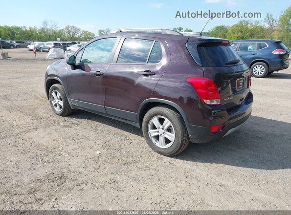 KL7CJPSM3MB366304 2021 CHEVROLET TRAX Бордовый Задняя левая четверть