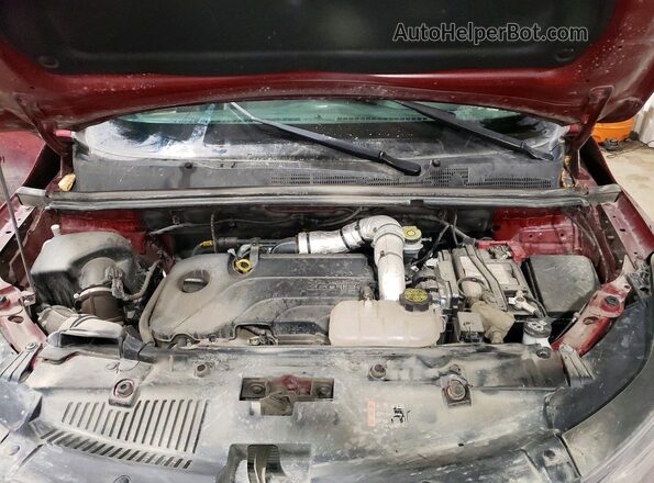 KL7CJPSM8NB568993 2022 CHEVROLET TRAX Бордовый Вид подкапотного пространства