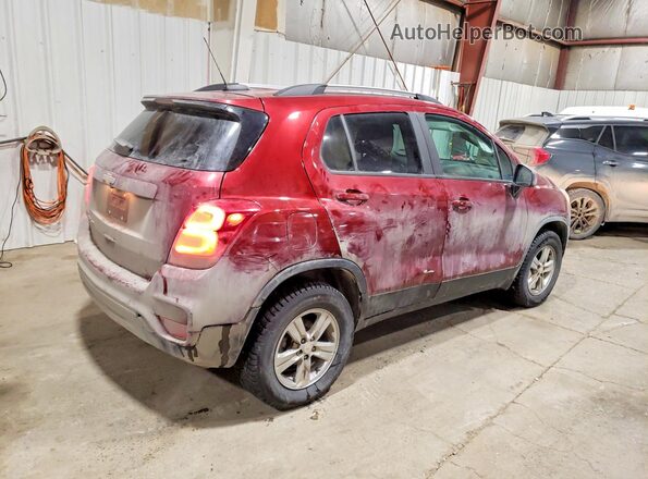 KL7CJPSM8NB568993 2022 CHEVROLET TRAX Бордовый Задняя правая четверть