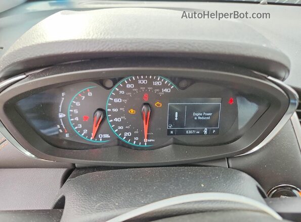 KL7CJPSM9NB519818 2022 CHEVROLET TRAX Черный Вид щитка приборов