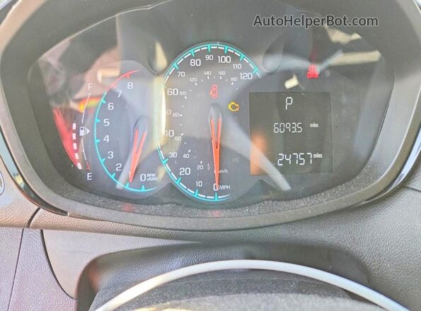 KL8CB6SA0HC772968 2017 CHEVROLET SPARK Black Widok zestawu wskaźników