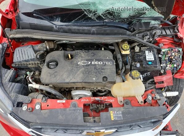 KL8CB6SA1LC406557 2020 CHEVROLET SPARK Красный Вид задней части салона