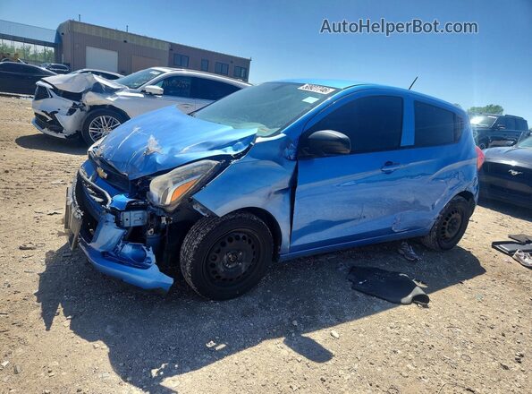 KL8CB6SA3HC756733 2017 CHEVROLET SPARK Blue Vista tres cuartos delantera izquierda