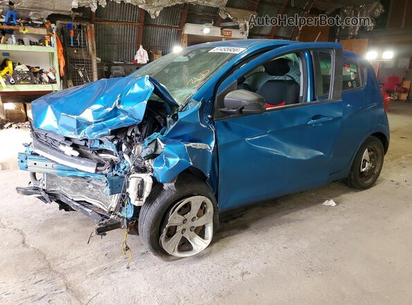 KL8CB6SA3LC413784 2020 CHEVROLET SPARK Синий Передняя левая четверть