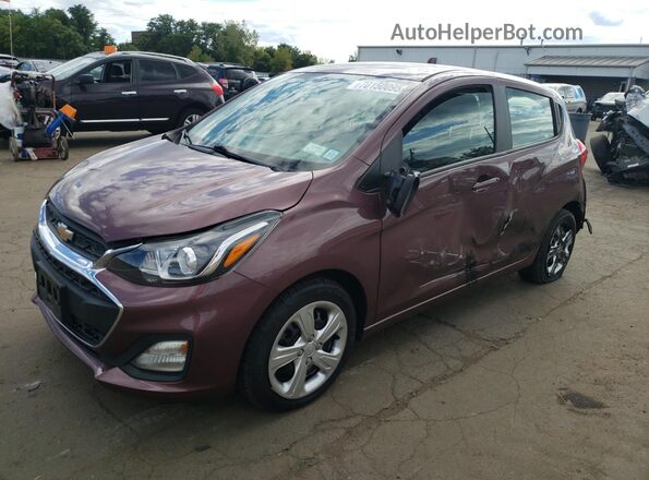KL8CB6SA5KC802523 2019 CHEVROLET SPARK Фиолетовый Передняя левая четверть