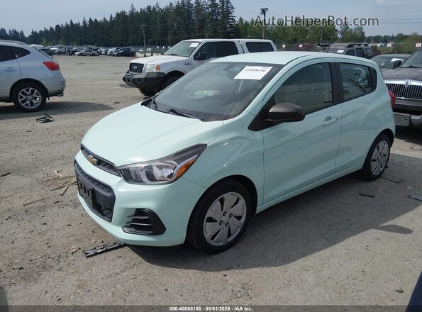 KL8CB6SA6HC742874 2017 CHEVROLET SPARK Light Blue Передняя левая четверть
