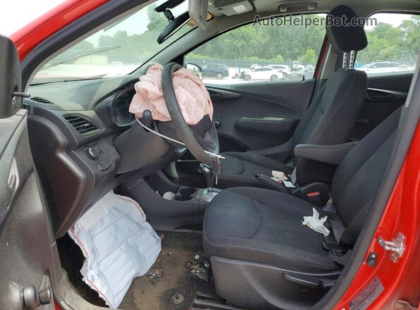 KL8CB6SA8HC712615 2017 CHEVROLET SPARK Красный Вид салона спереди