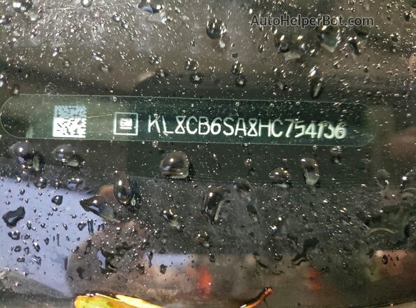KL8CB6SA8HC754136 2017 CHEVROLET SPARK Серебряный Вид наклейки с VIN-кодом