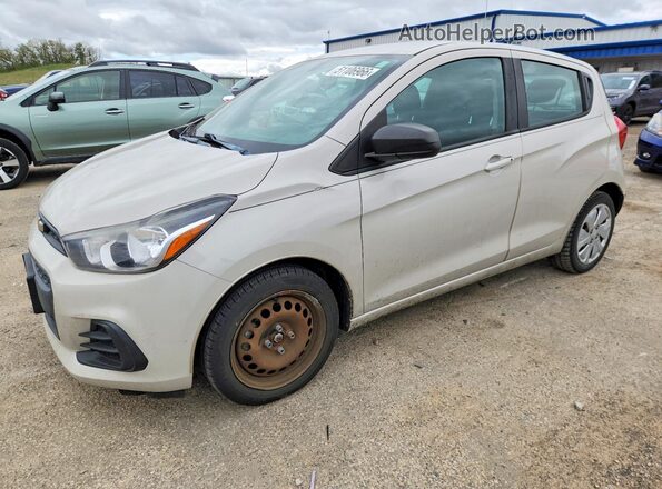 KL8CB6SA8HC819521 2017 CHEVROLET SPARK Бежевый Передняя левая четверть