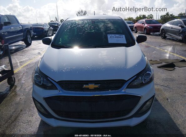 KL8CB6SA8KC809157 2019 CHEVROLET SPARK White Widok zestawu wskaźników