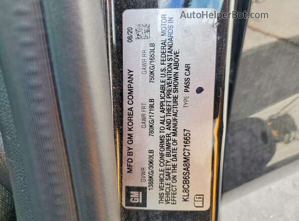 KL8CB6SA8MC716657 2021 CHEVROLET SPARK Черный Вид подкапотного пространства