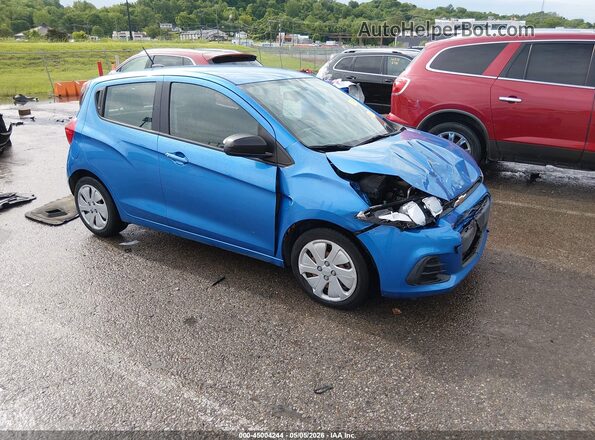 KL8CB6SA9HC774539 2017 CHEVROLET SPARK Синий Передняя правая четверть