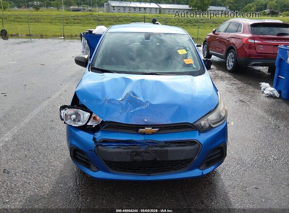 KL8CB6SA9HC774539 2017 CHEVROLET SPARK Синий Вид щитка приборов