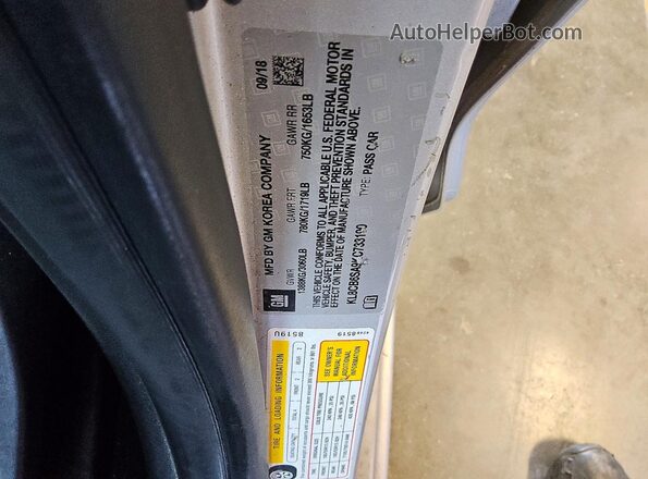 KL8CB6SA9KC733190 2019 CHEVROLET SPARK Silver Вид підкапотного простору