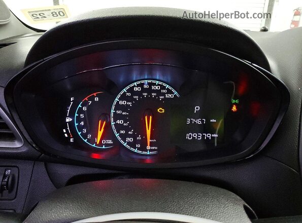 KL8CB6SA9KC733190 2019 CHEVROLET SPARK Silver Вид щитка приладів