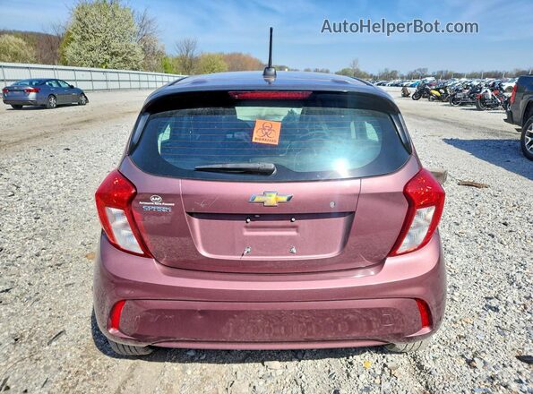 KL8CB6SAXKC766473 2019 CHEVROLET SPARK Maroon Rear view