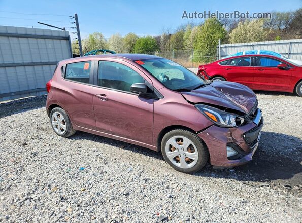 KL8CB6SAXKC766473 2019 CHEVROLET SPARK Maroon Front right
