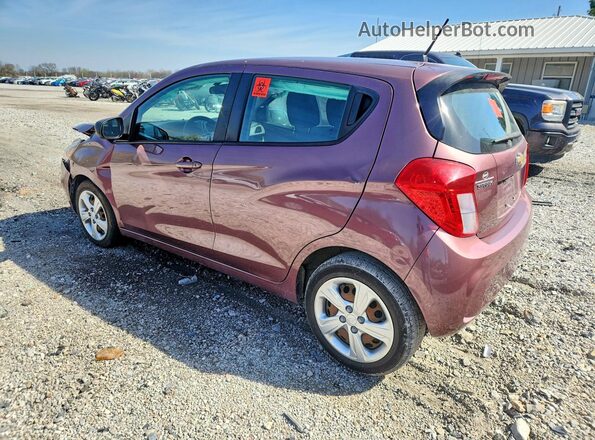 KL8CB6SAXKC766473 2019 CHEVROLET SPARK Maroon Rear left