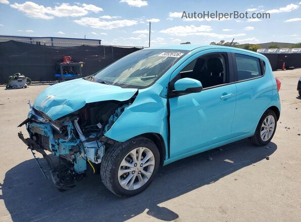 KL8CD6SA2MC703624 2021 CHEVROLET SPARK Бирюзовый Передняя левая четверть