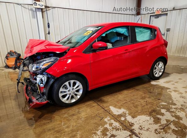 KL8CD6SA3MC738849 2021 CHEVROLET SPARK Красный Передняя левая четверть