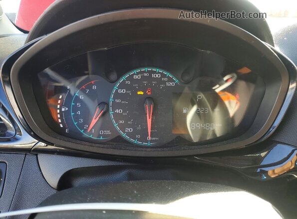 KL8CD6SA9GC622558 2016 CHEVROLET SPARK Красный Вид щитка приборов